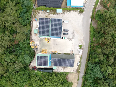충북 영동 사과망태기태양광 - 98.8kw
